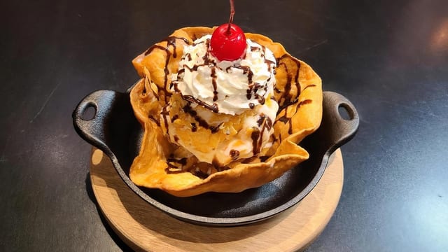 Fried ice cream.