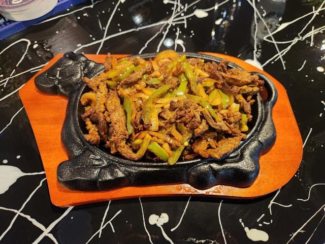 Authentic fajitas.