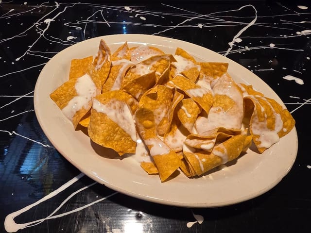 Cheese nachos.