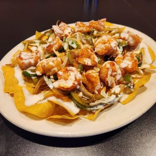 Shrimp nachos