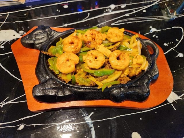 Texas fajitas.