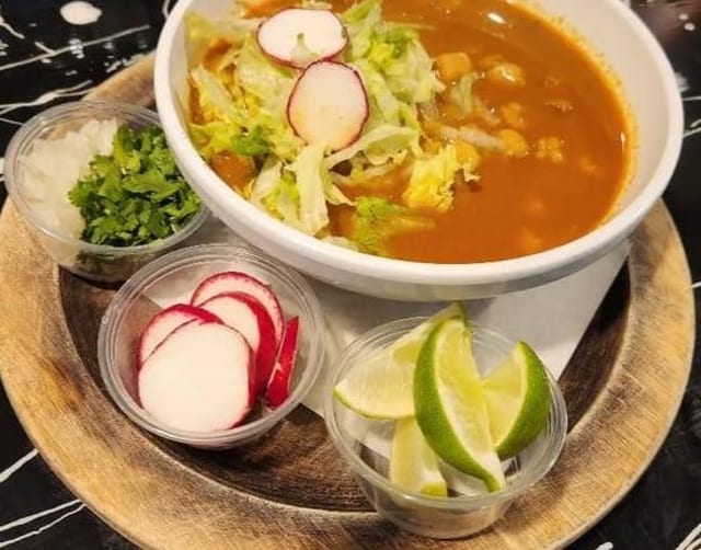 Pozole puerco.